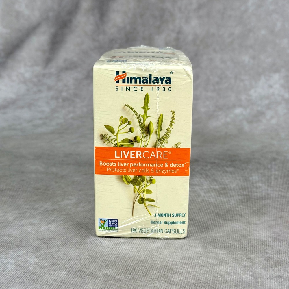 Himalaya LiverCare Herbal Supplement 180 Vegetarian Capsules Exp 10/2029